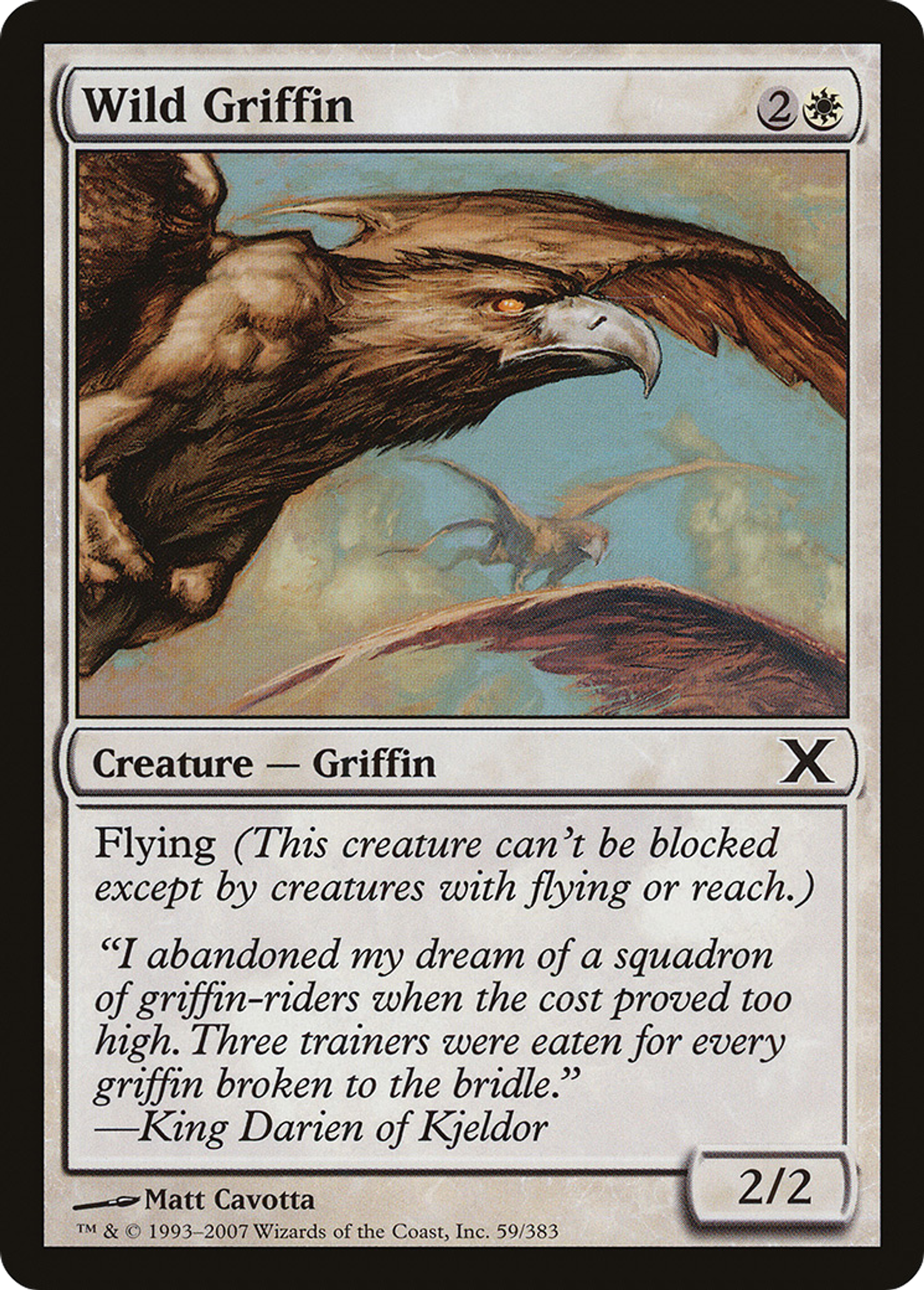 Wild Griffin — Tenth Edition — Magic: The Gathering