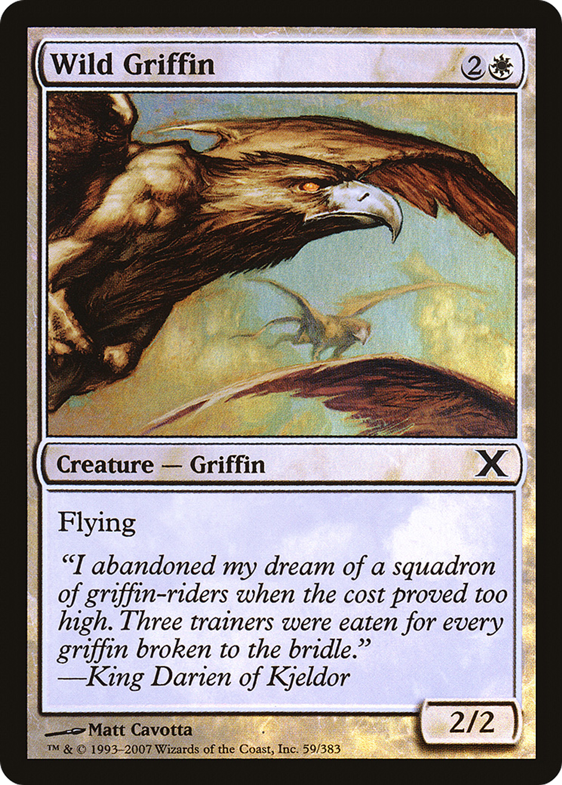 Wild Griffin — Tenth Edition — Magic: The Gathering