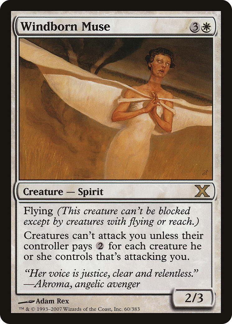 Windborn Muse — Tenth Edition — Magic: The Gathering