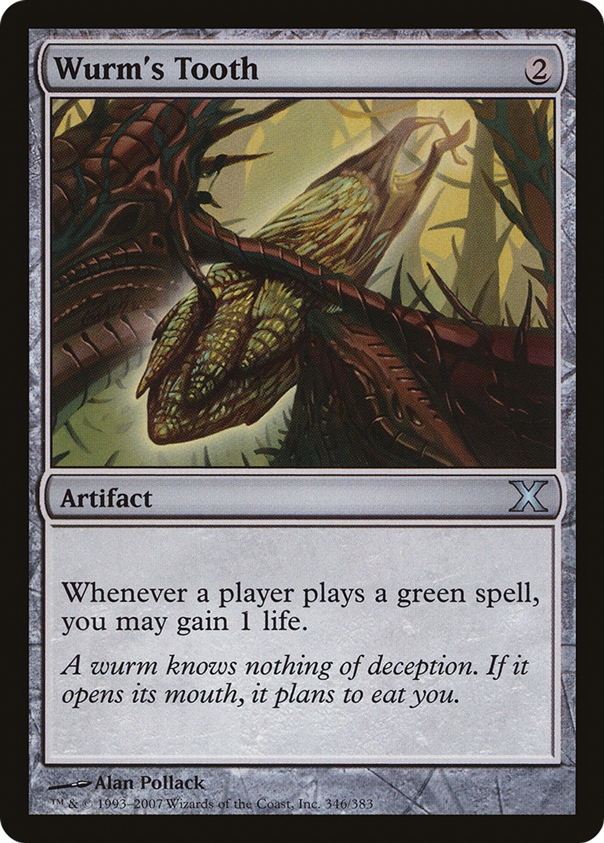 Wurm's Tooth — Tenth Edition — Magic: The Gathering