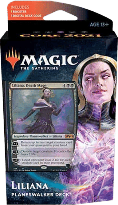 Product image for Core Set 2021 Planeswalker Deck Liliana