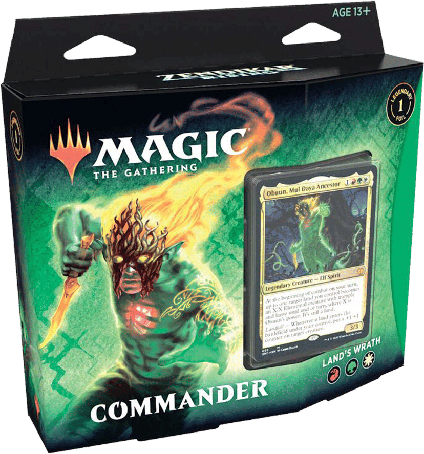 Deck Commander Zendikar Rising Lands Wrath from Zendikar Rising Commander - Magic: The Gathering