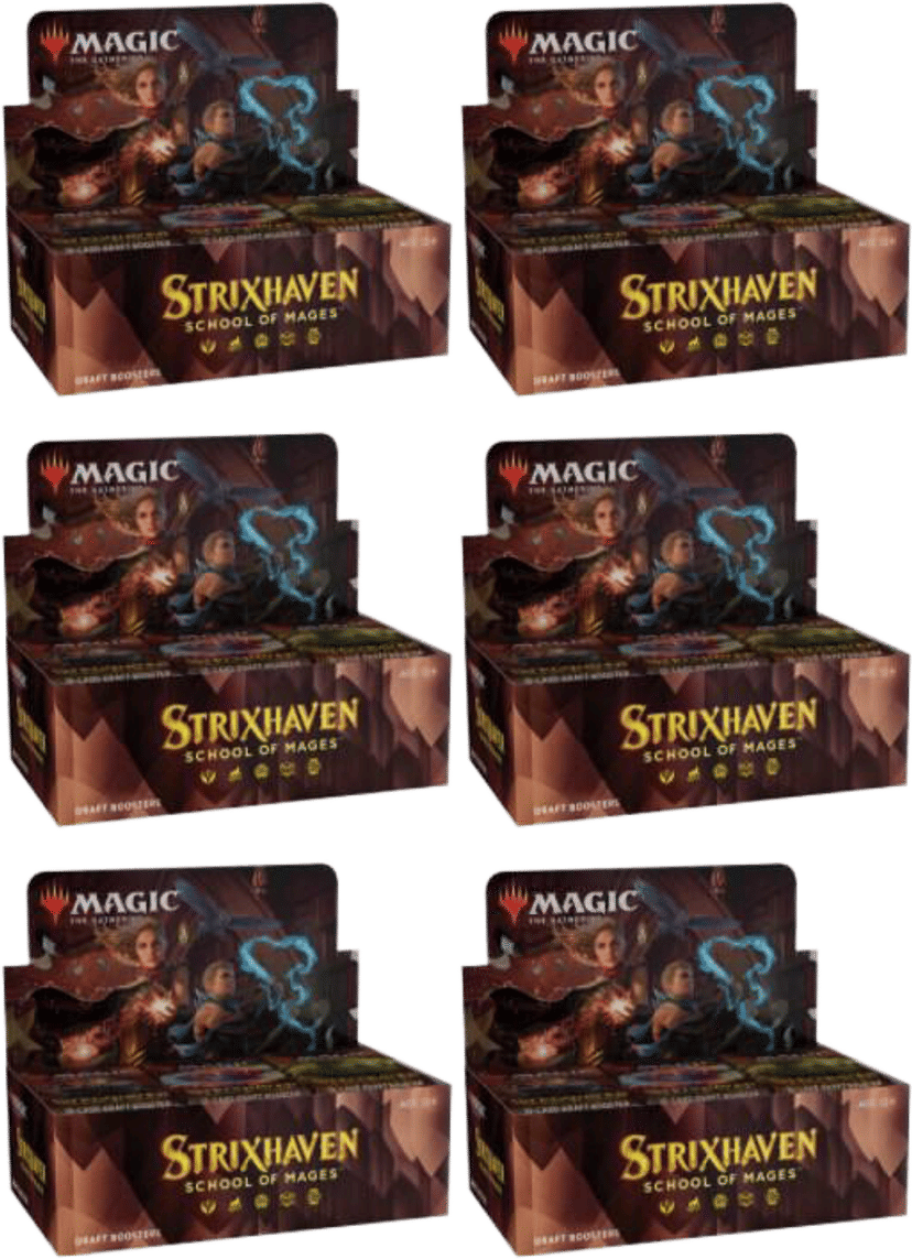 Carton de boîtes de boosters Draft Strixhaven School of Mages from Strixhaven: School of Mages - Magic: The Gathering