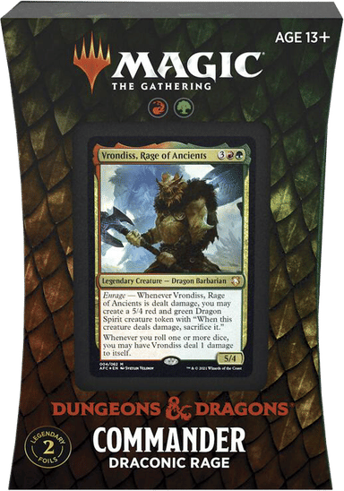Product image for Adventures in the Forgotten Realms Commander Deck Draconic Rage