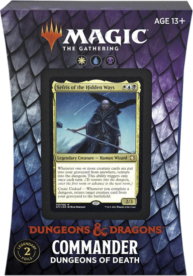 Product image for Adventures in the Forgotten Realms Commander Deck Dungeons of Death