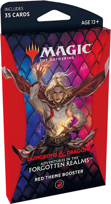 Product image for Adventures in the Forgotten Realms Theme Booster Red