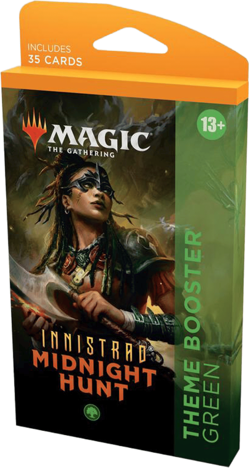 Innistrad Midnight Hunt Theme Booster Green from Innistrad: Midnight Hunt - Magic: The Gathering