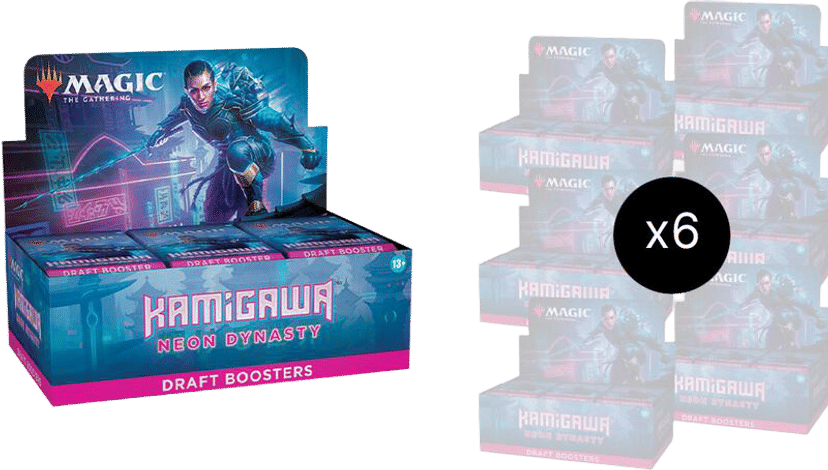 Kamigawa Neon Dynasty Draft Booster Box Case from Kamigawa: Neon Dynasty - Magic: The Gathering