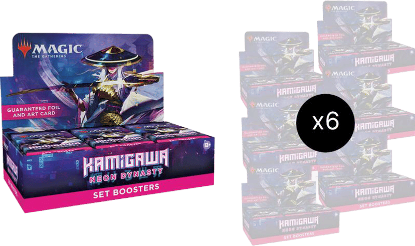 Kamigawa Neon Dynasty Set Booster Box Case from Kamigawa: Neon Dynasty - Magic: The Gathering