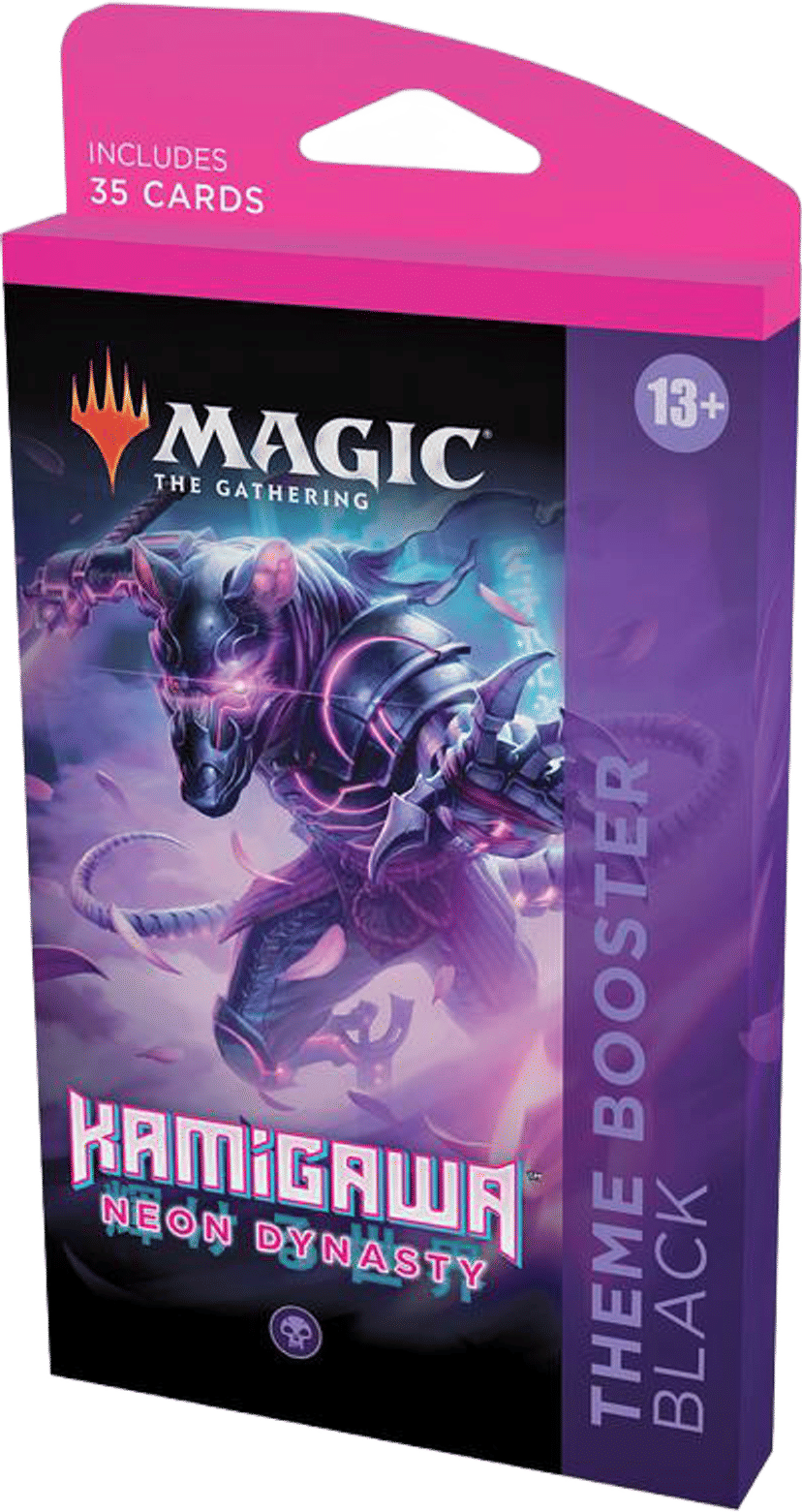 Kamigawa Neon Dynasty Theme Booster Black from Kamigawa: Neon Dynasty - Magic: The Gathering
