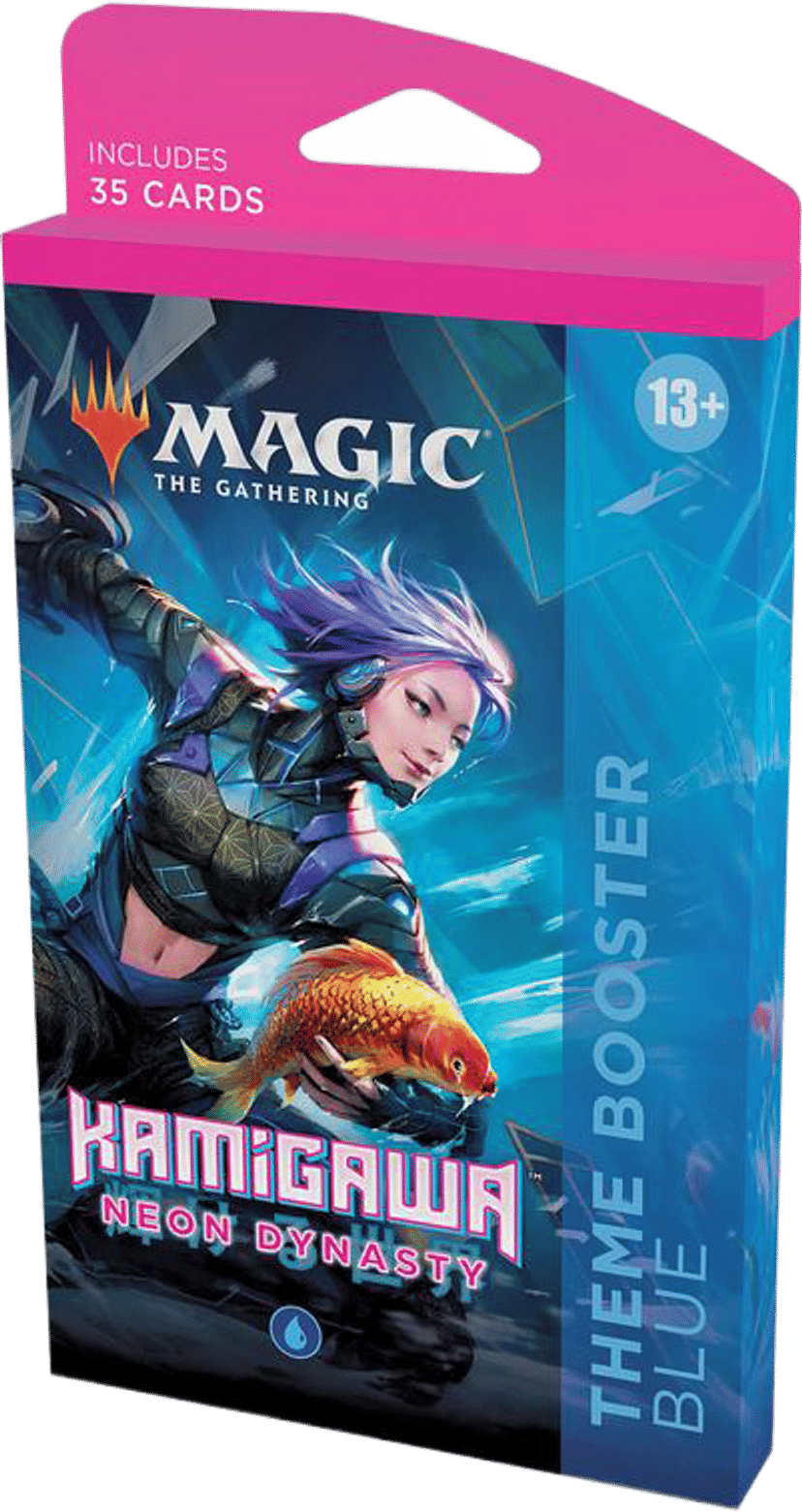 Kamigawa Neon Dynasty Theme Booster Blue from Kamigawa: Neon Dynasty - Magic: The Gathering