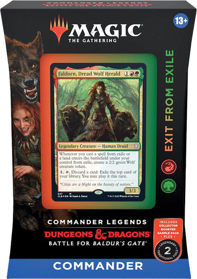 Product image for Commander Legends Battle for Baldurs Gate Commander Deck Exit from Exile