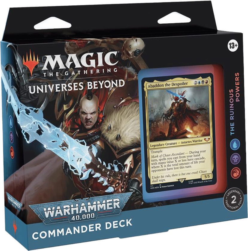 Warhammer 40000 Commander Deck The Ruinous Powers from Warhammer 40,000 Commander - Magic: The Gathering
