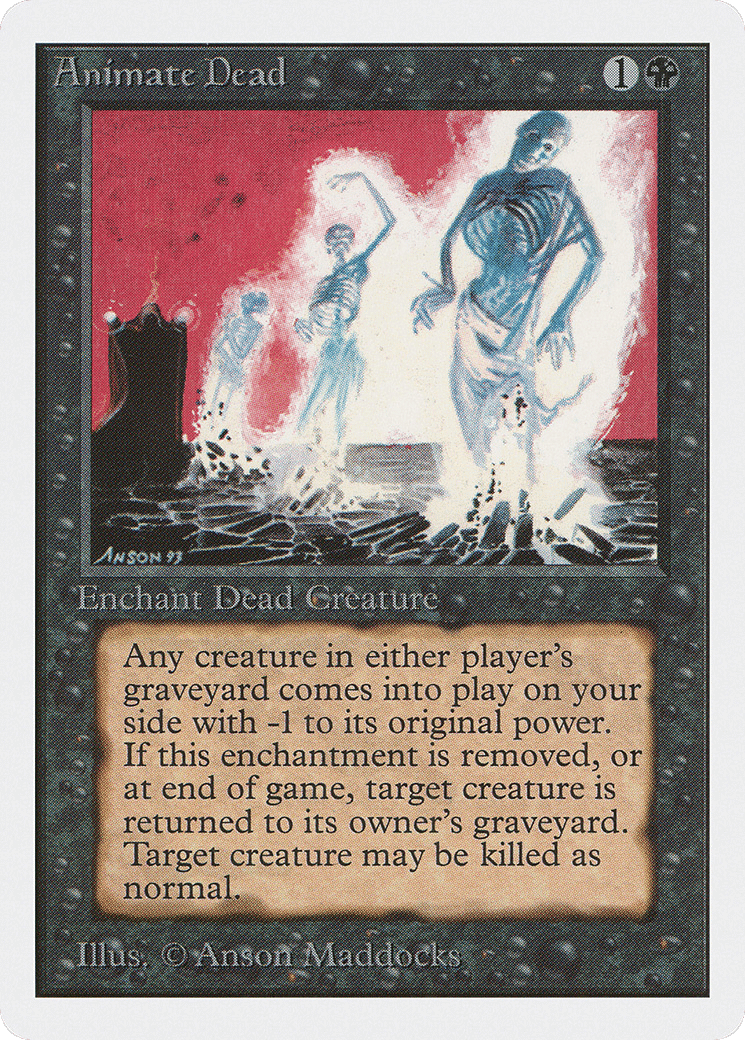 Animation des morts from Unlimited Edition - Magic: The Gathering