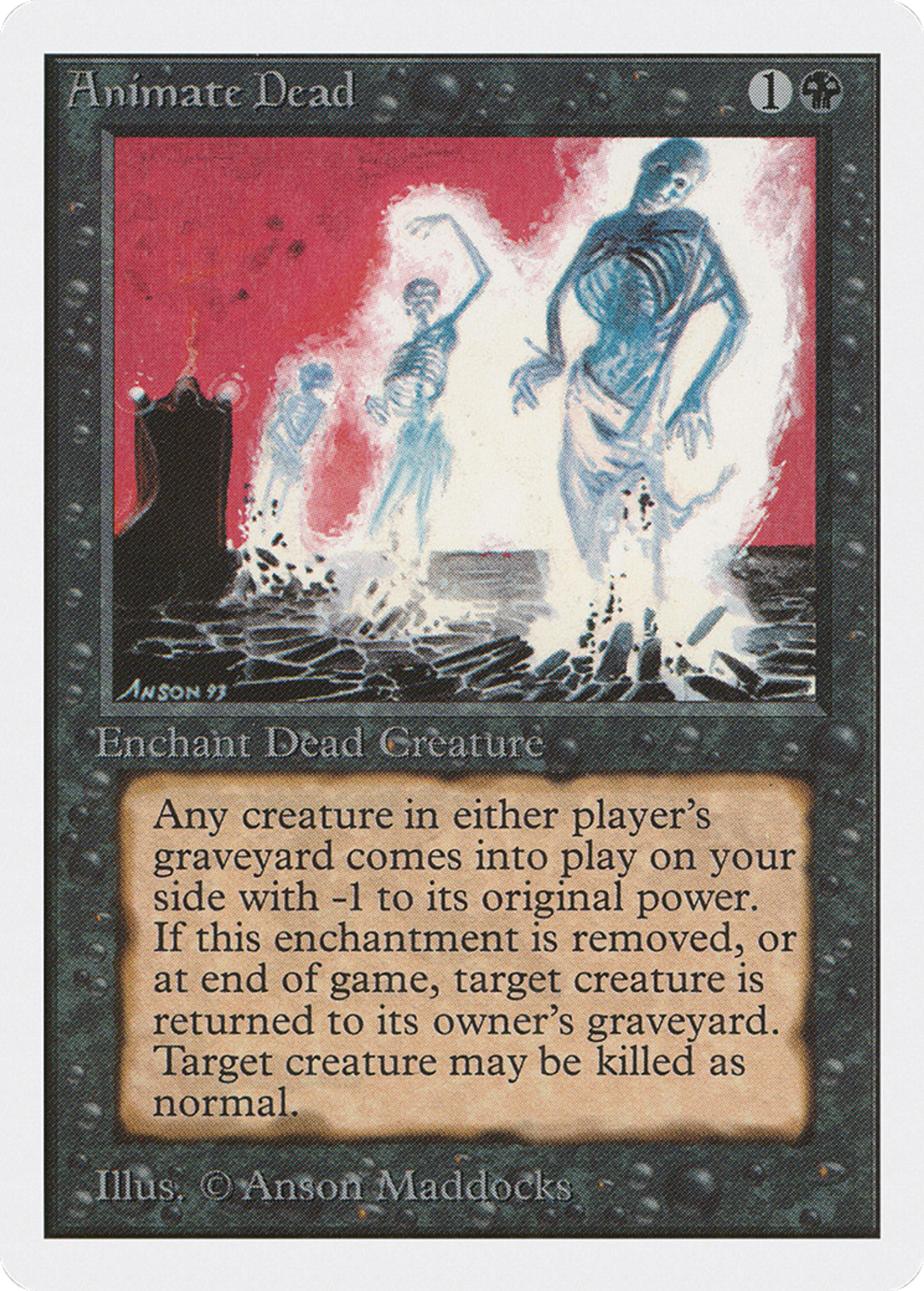 Animate Dead — Unlimited Edition — Magic: The Gathering
