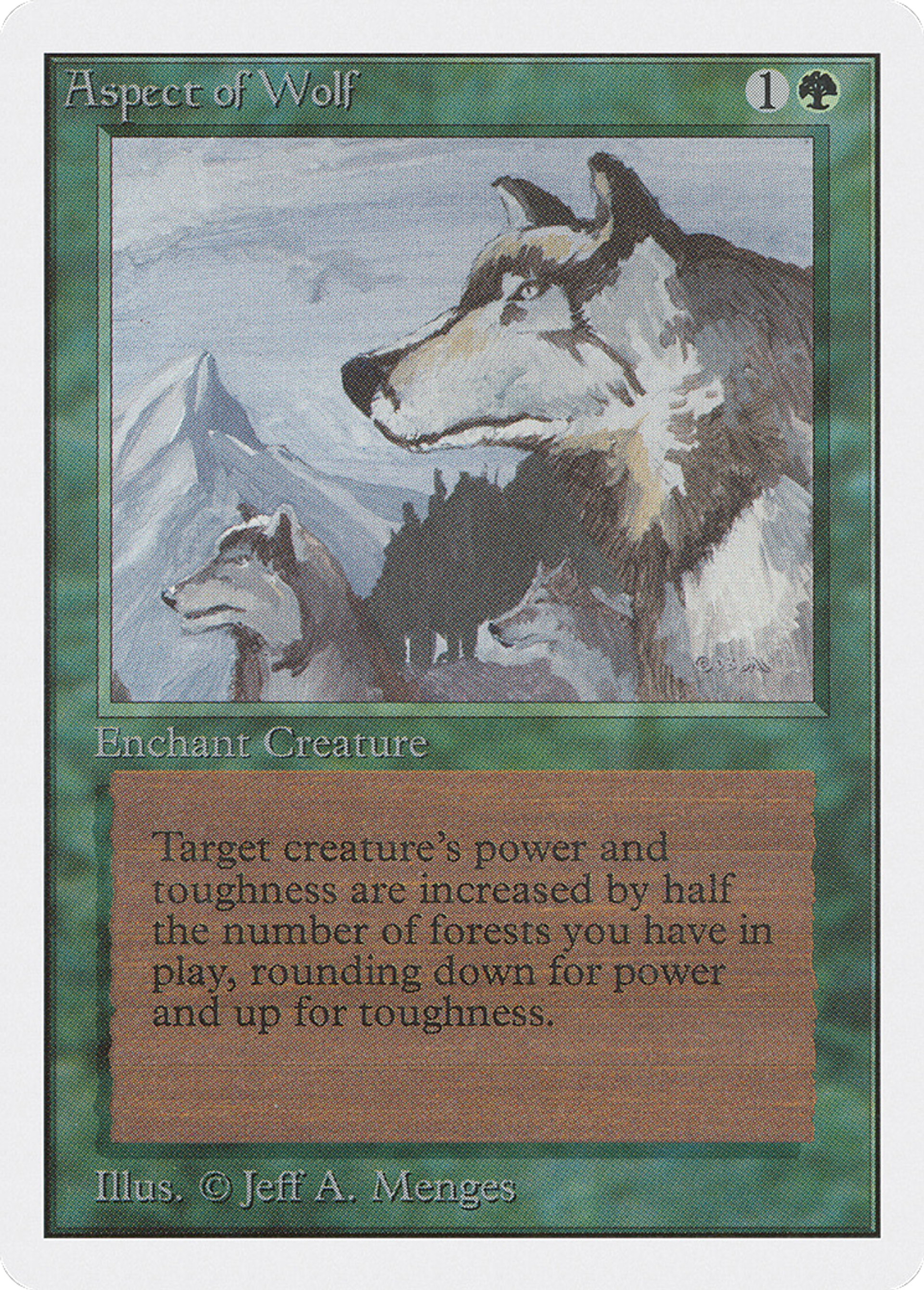 Aspect of Wolf — Unlimited Edition — Magic: The Gathering