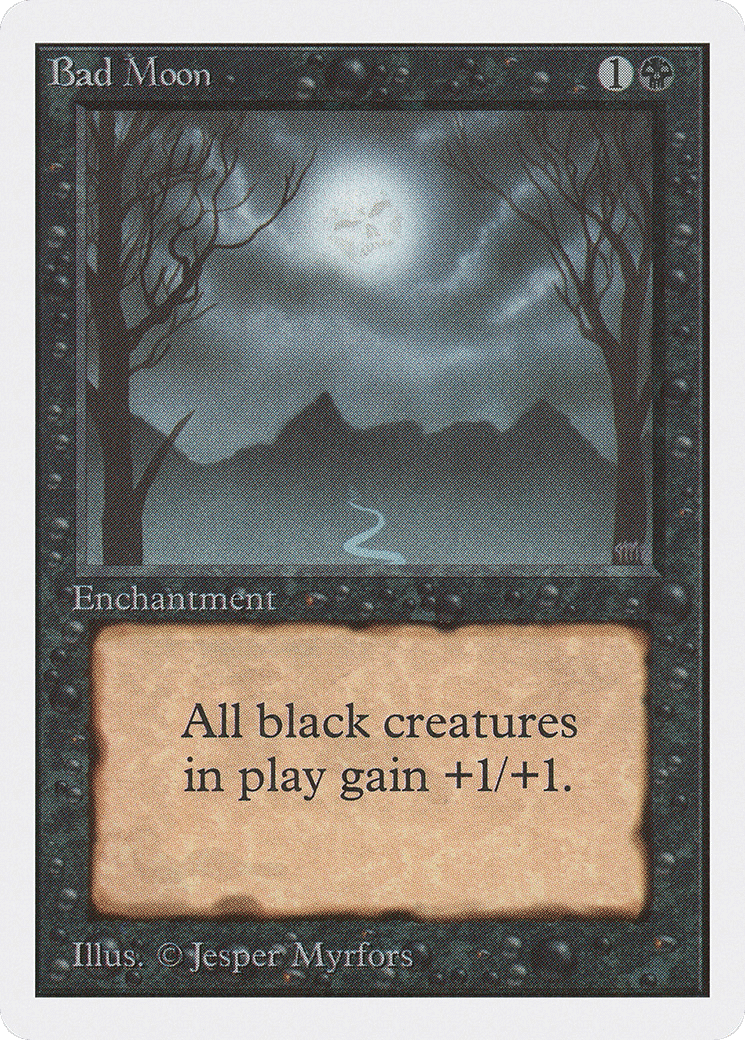 Bad Moon — Unlimited Edition — Magic: The Gathering