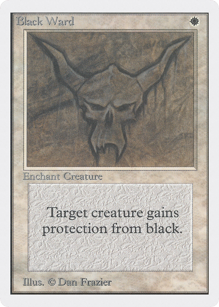 Black Ward — Unlimited Edition — Magic: The Gathering
