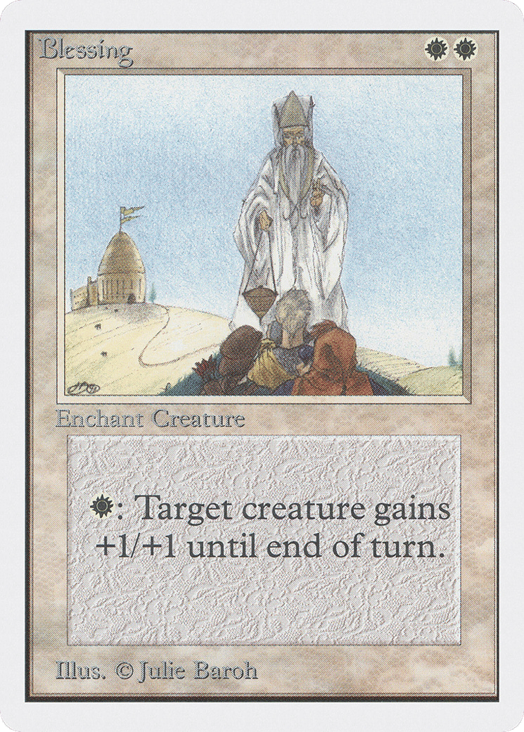 Blessing — Unlimited Edition — Magic: The Gathering