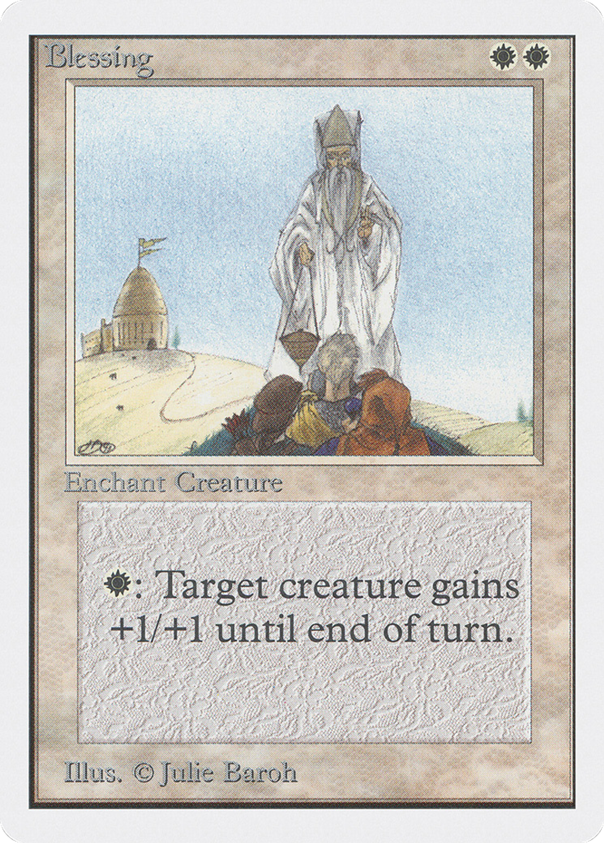 Blessing — Unlimited Edition — Magic: The Gathering