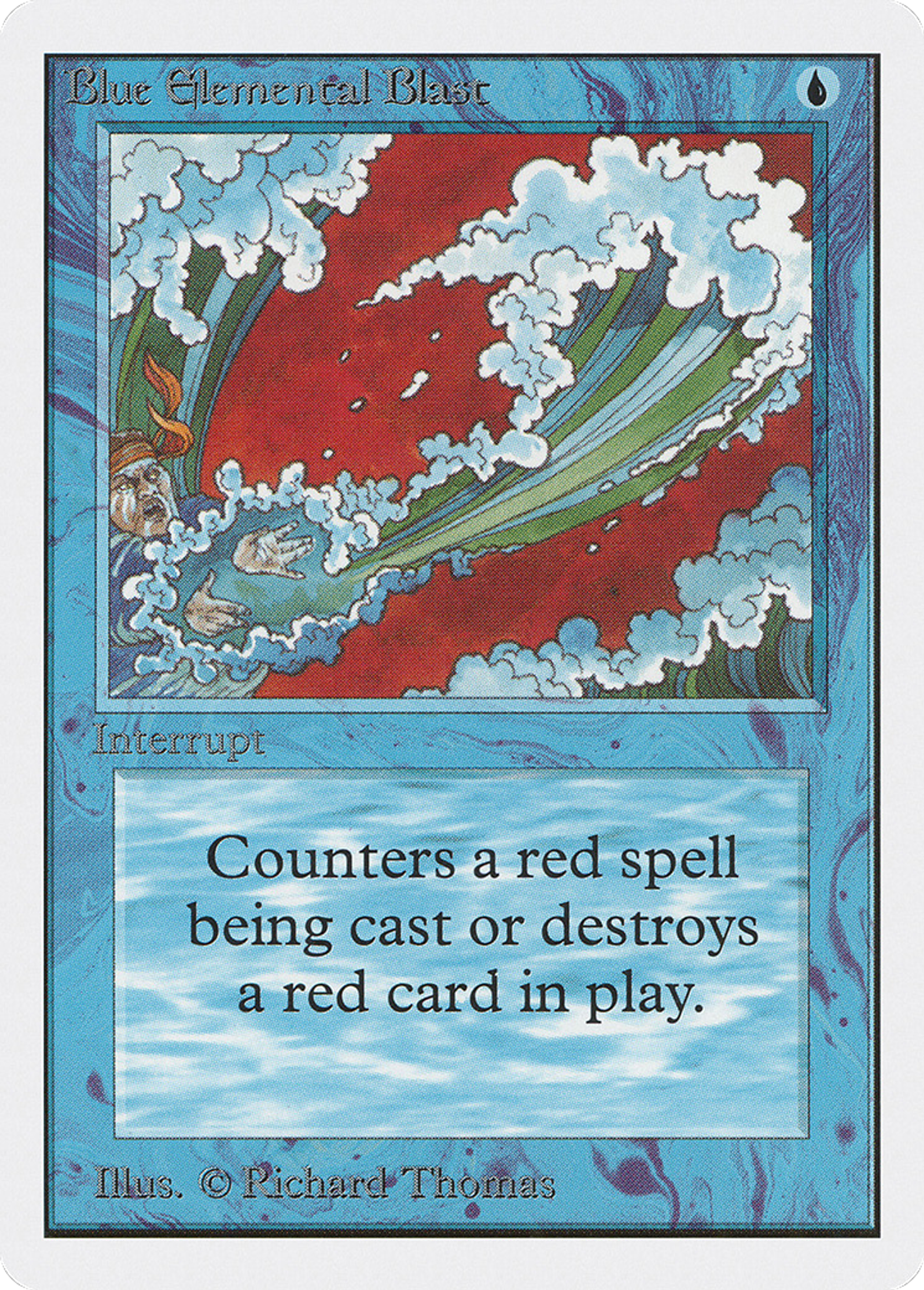 Blue Elemental Blast — Unlimited Edition — Magic: The Gathering