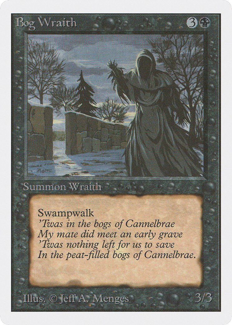 Bog Wraith — Unlimited Edition — Magic: The Gathering