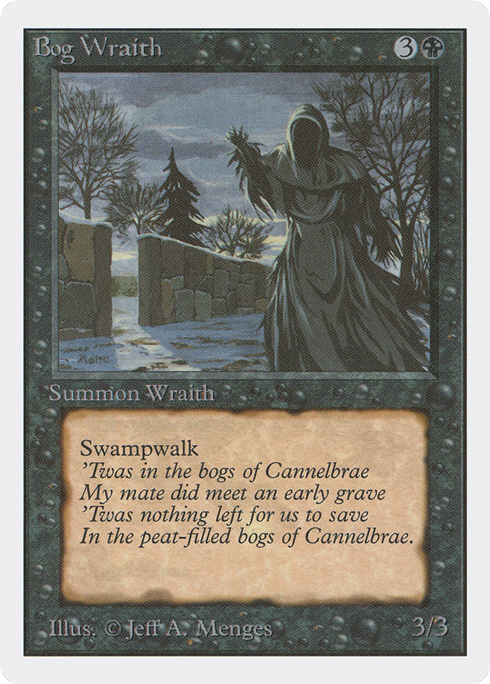 Bog Wraith — Unlimited Edition — Magic: The Gathering