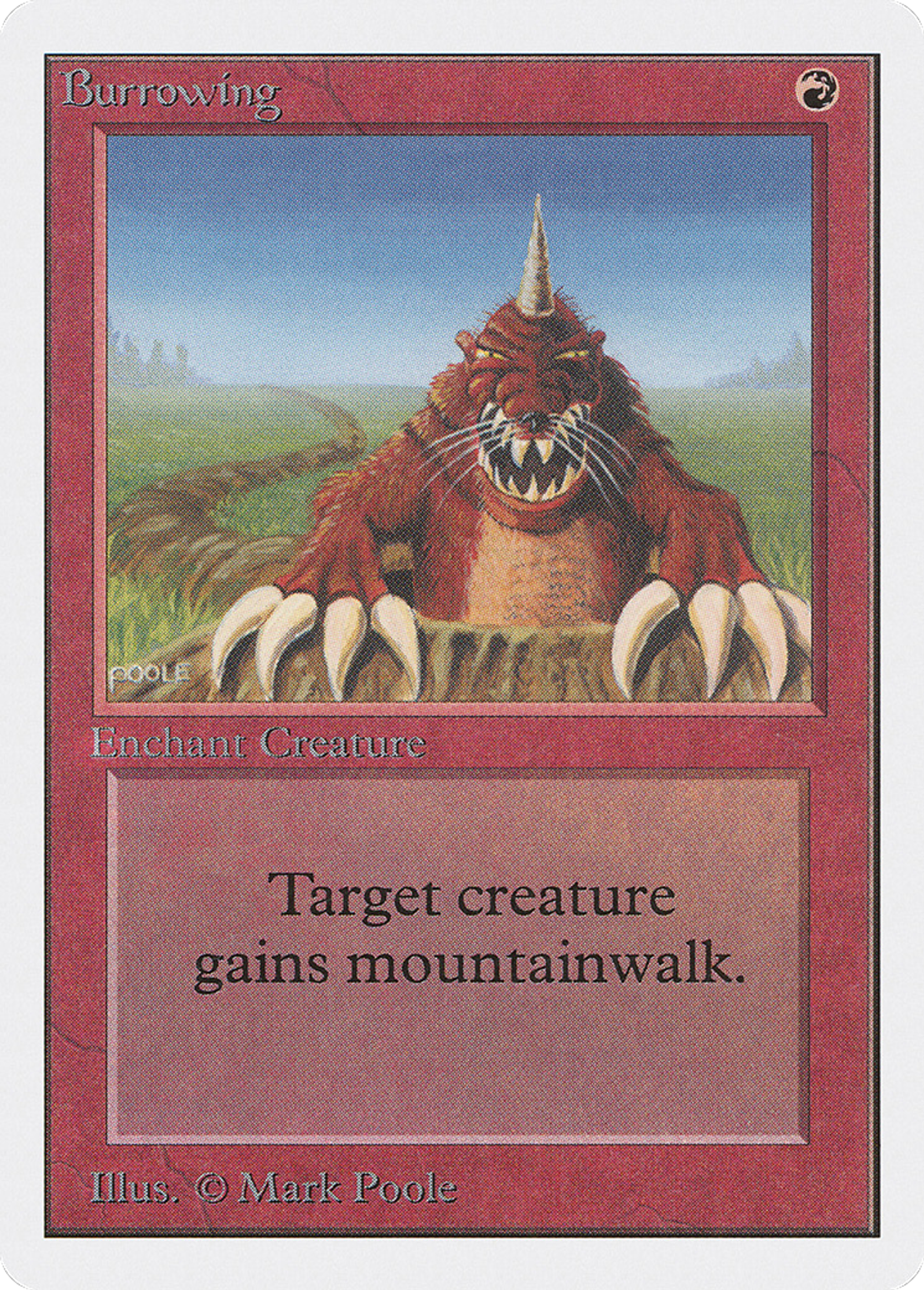 Burrowing — Unlimited Edition — Magic: The Gathering