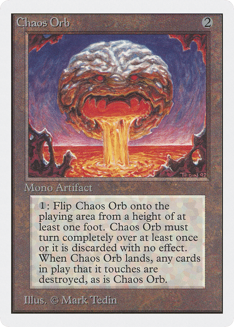 Chaos Orb — Unlimited Edition — Magic: The Gathering