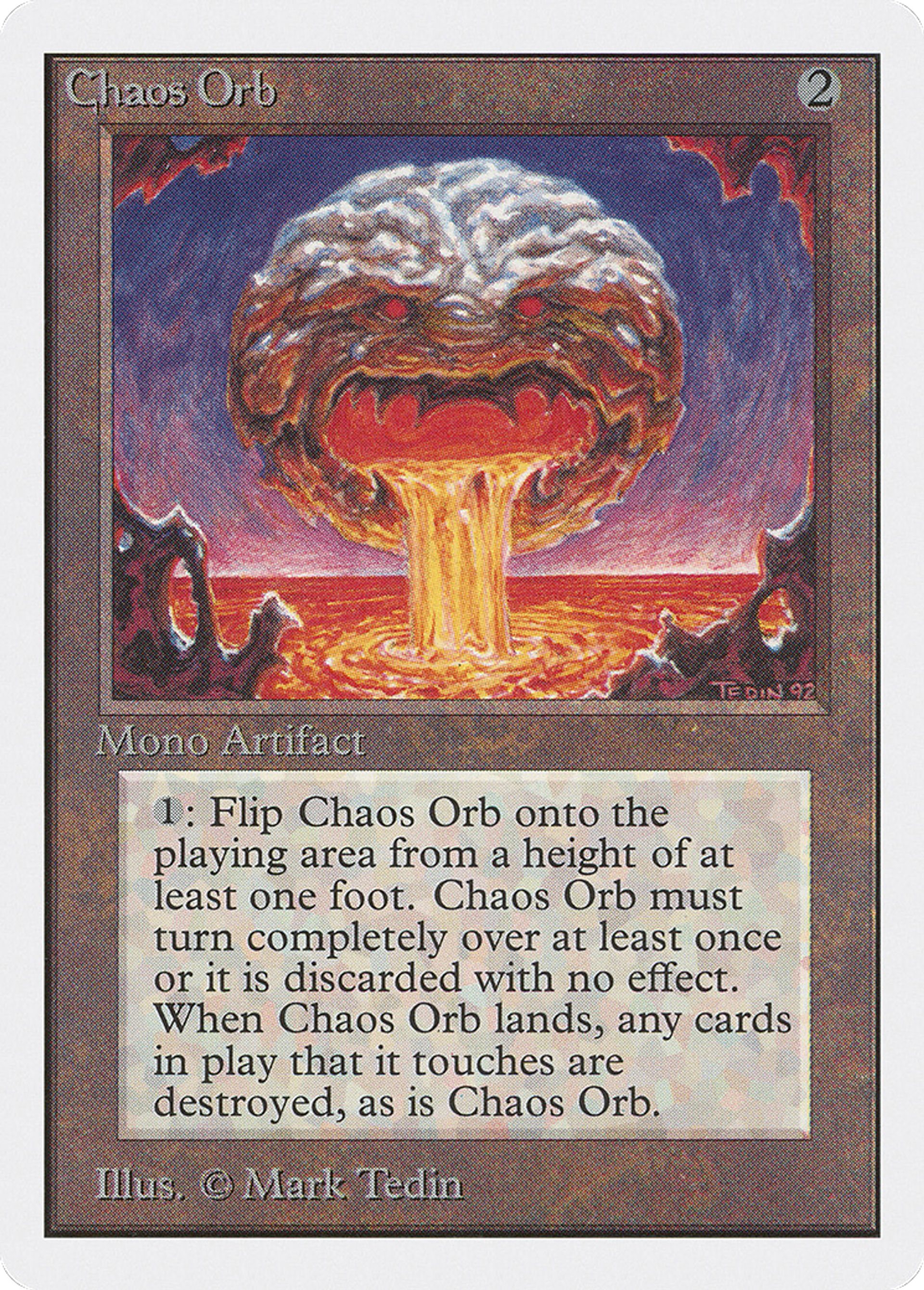 Chaos Orb — Unlimited Edition — Magic: The Gathering