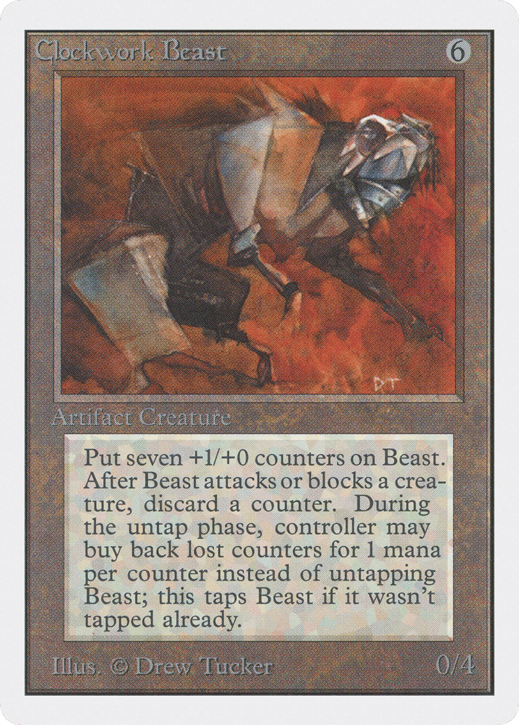 Clockwork Beast — Unlimited Edition — Magic: The Gathering