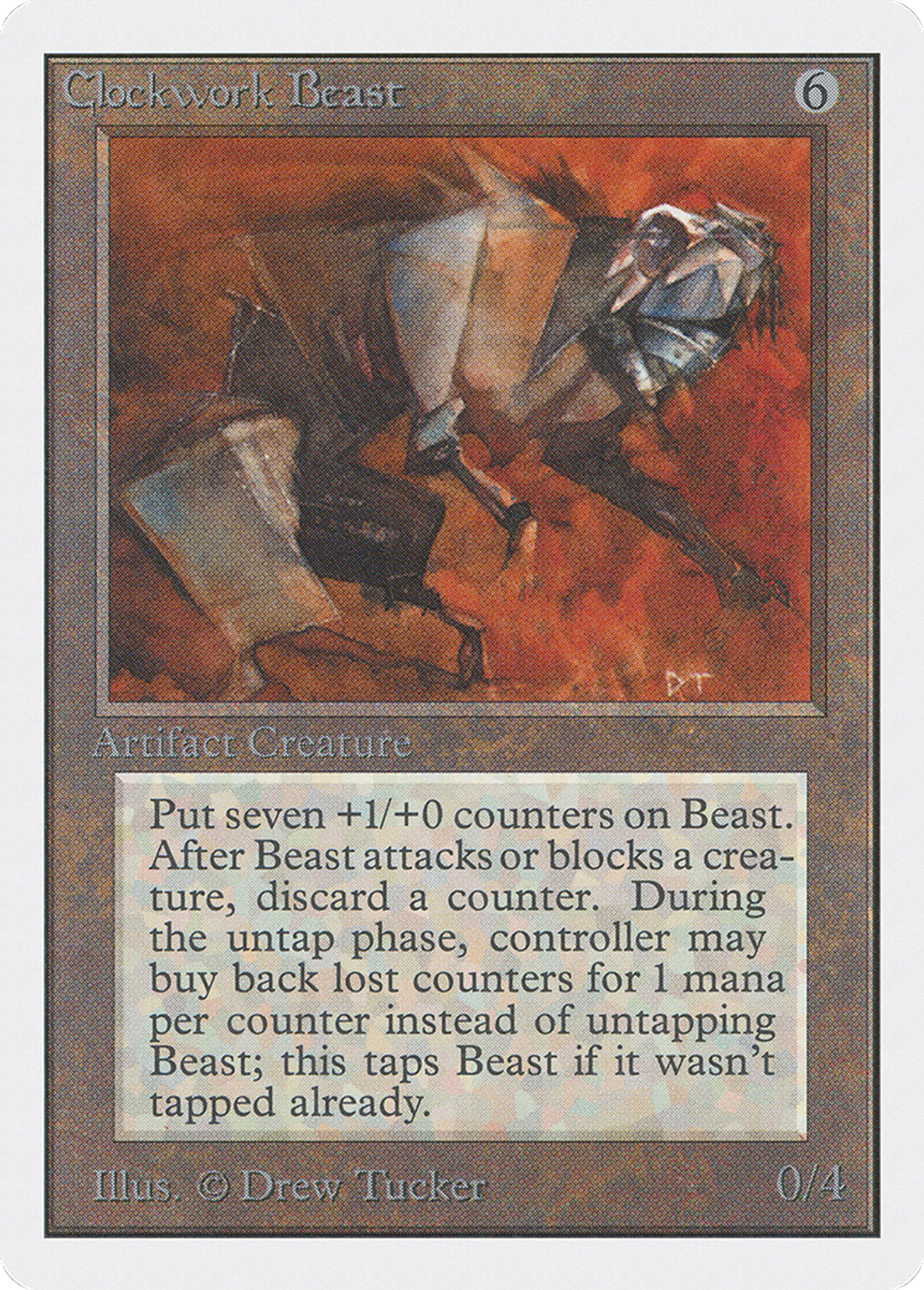 Clockwork Beast — Unlimited Edition — Magic: The Gathering