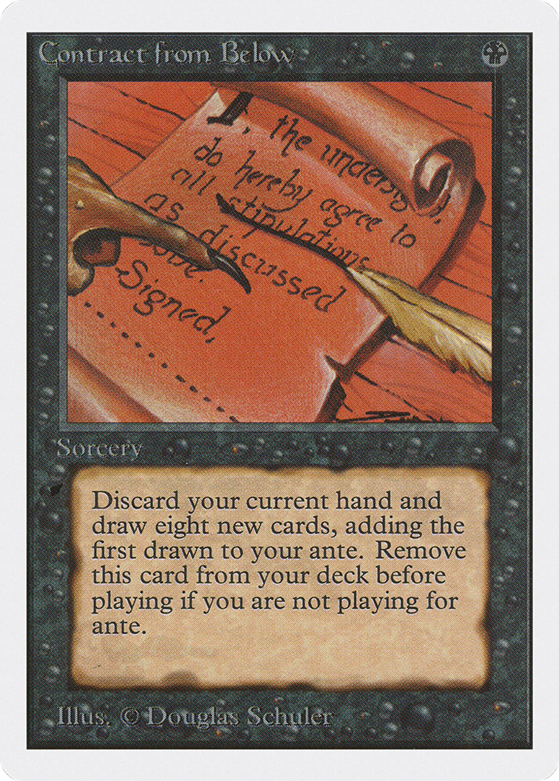 Contract from Below — Unlimited Edition — Magic: The Gathering