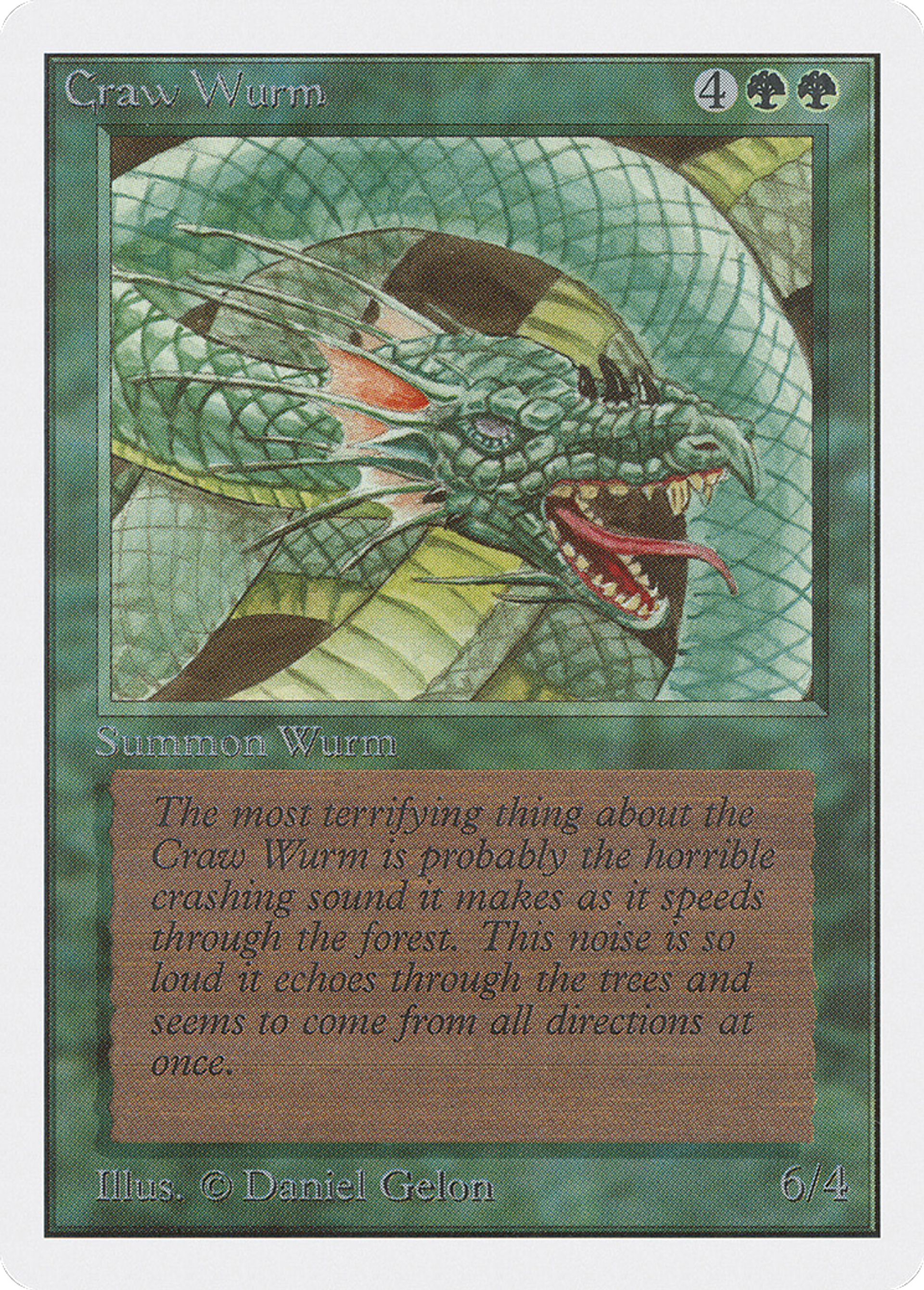 Craw Wurm — Unlimited Edition — Magic: The Gathering