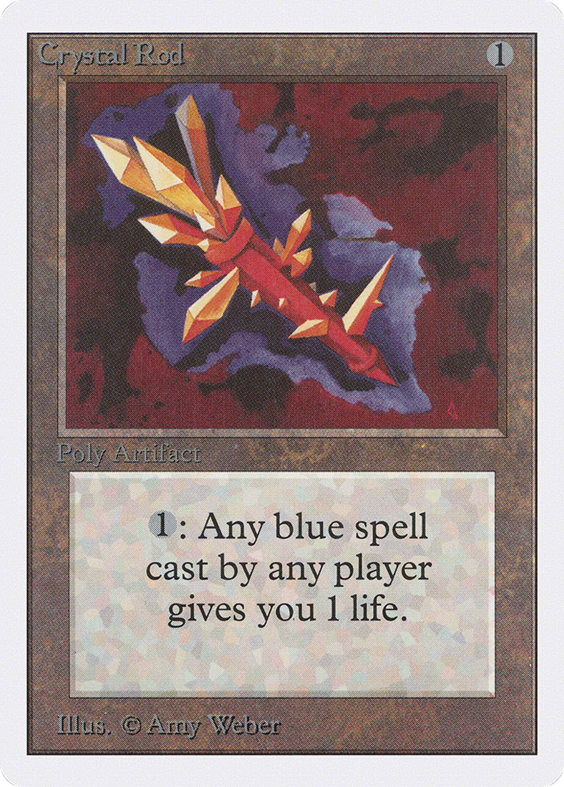 Crystal Rod — Unlimited Edition — Magic: The Gathering