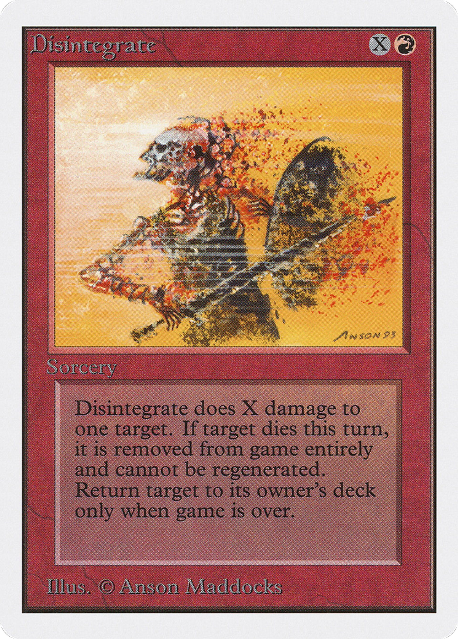 Disintegrate — Unlimited Edition — Magic: The Gathering
