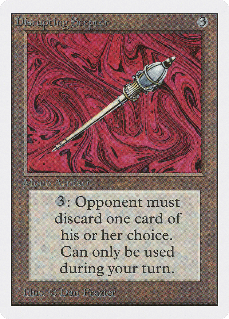 Disrupting Scepter — Unlimited Edition — Magic: The Gathering