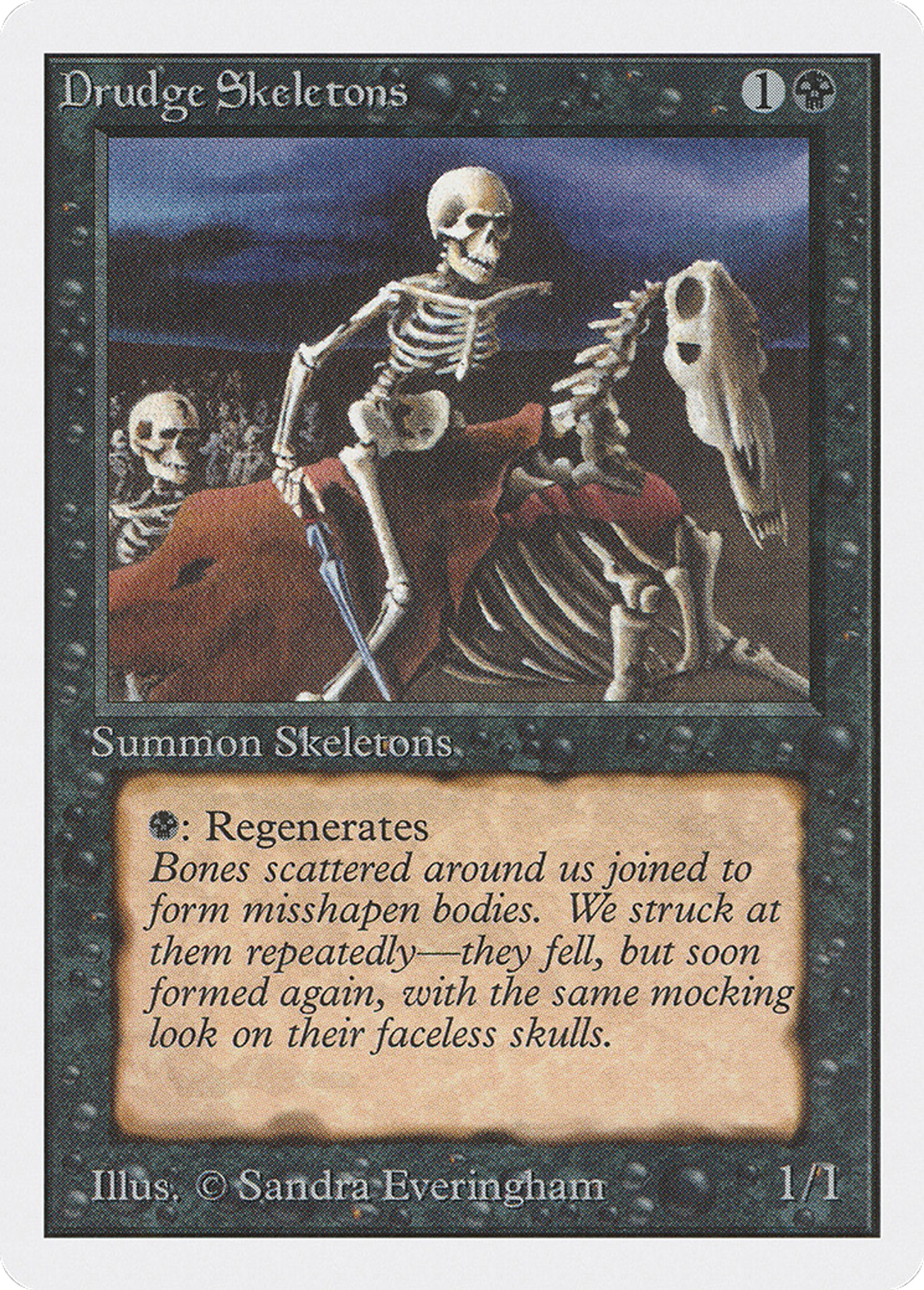 Drudge Skeletons — Unlimited Edition — Magic: The Gathering