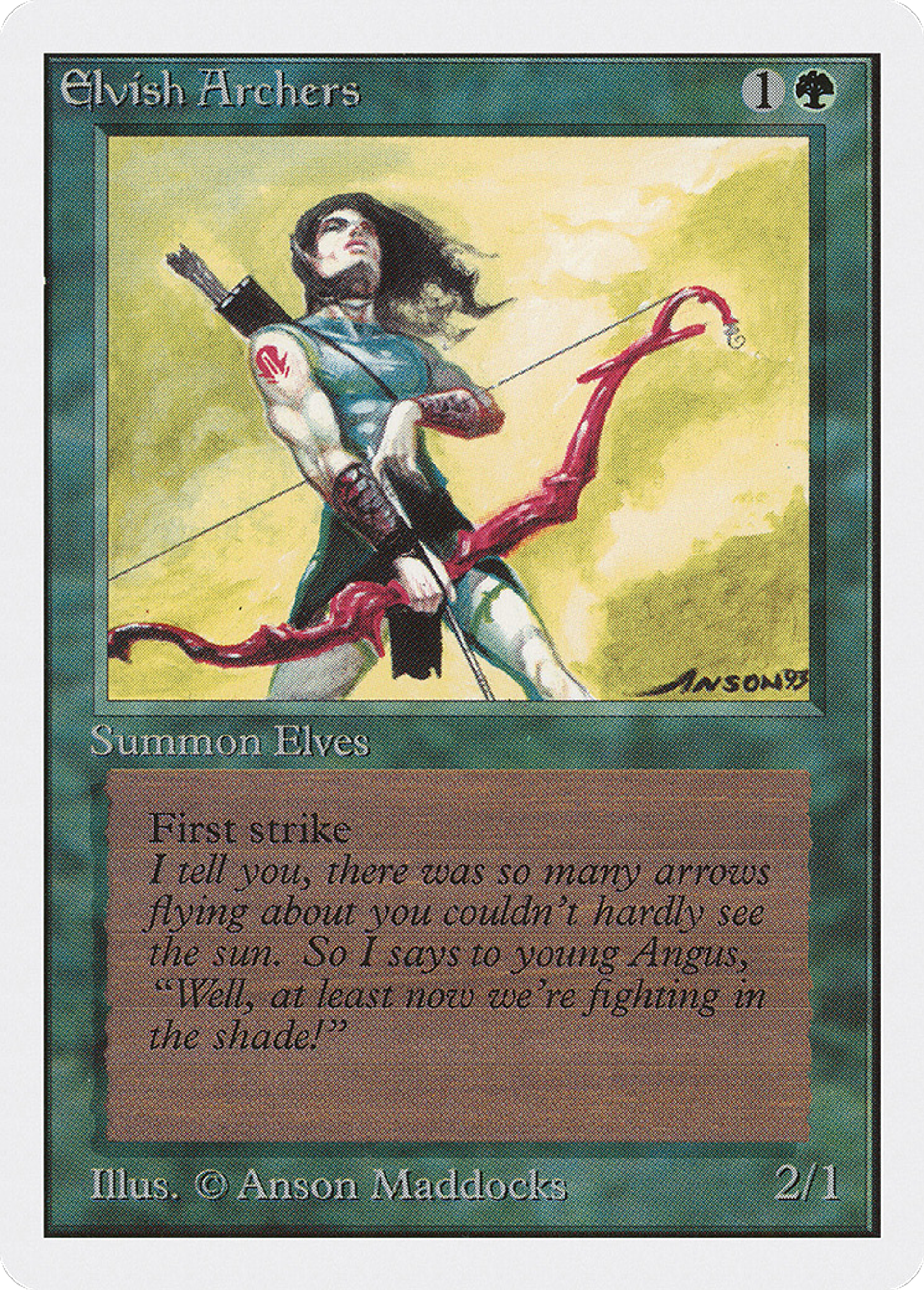 Elvish Archers — Unlimited Edition — Magic: The Gathering