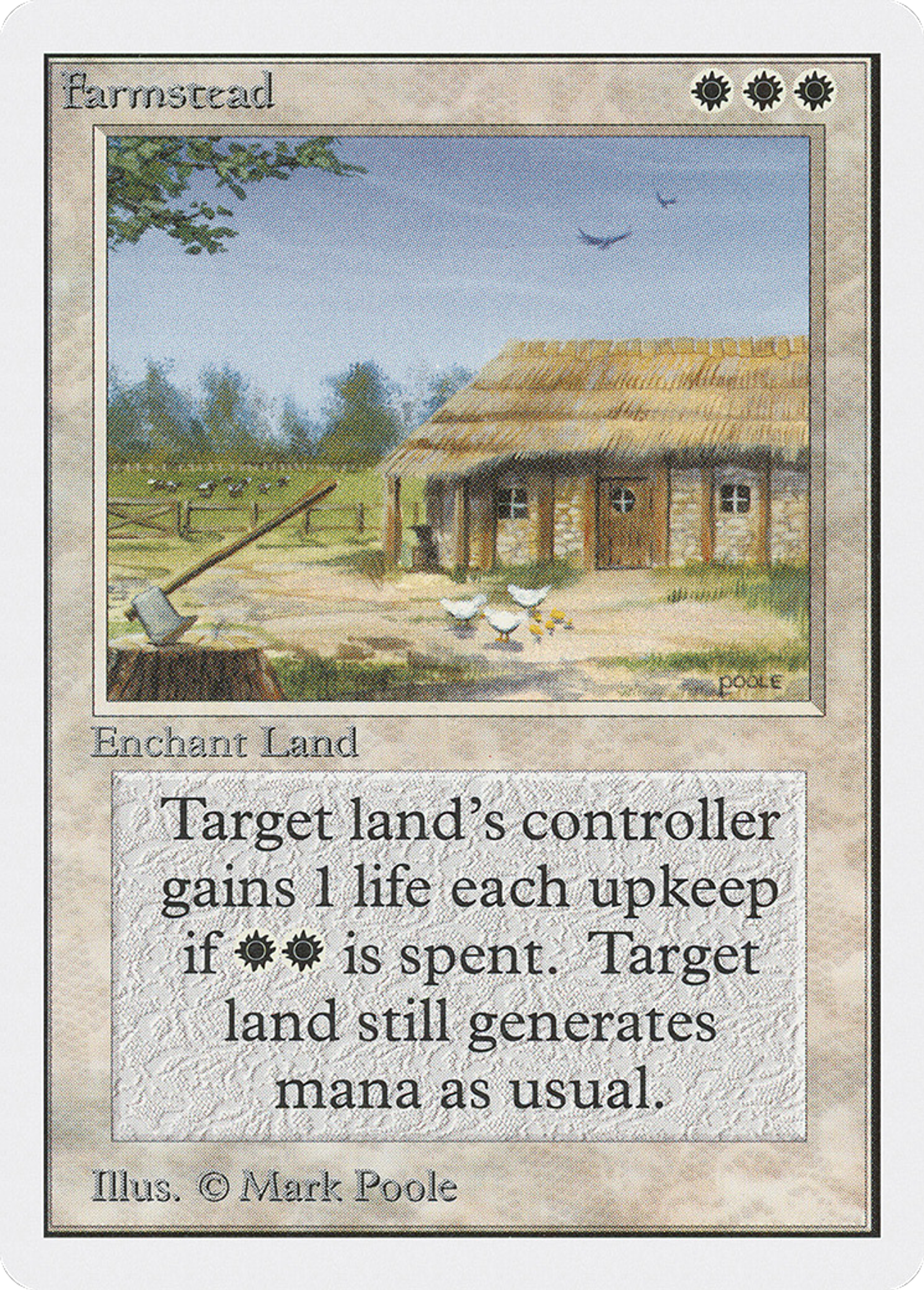 Farmstead — Unlimited Edition — Magic: The Gathering