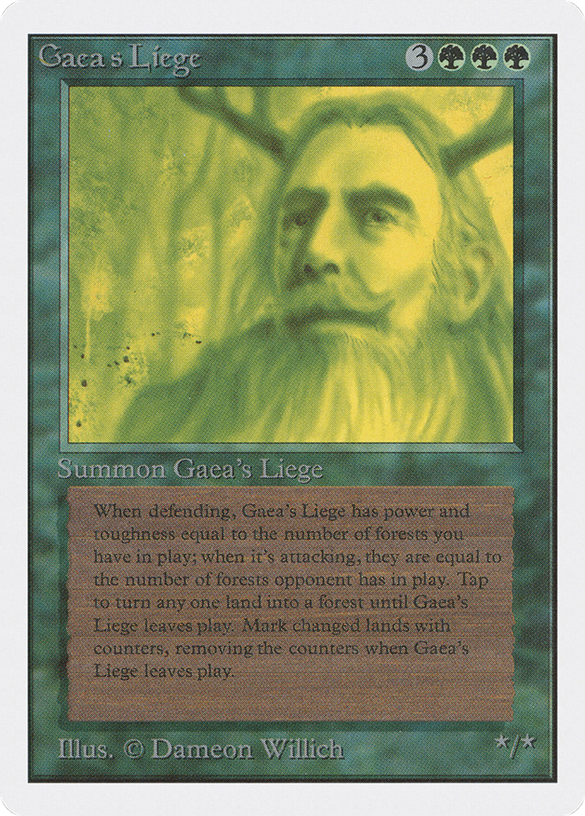 Gaea's Liege — Unlimited Edition — Magic: The Gathering