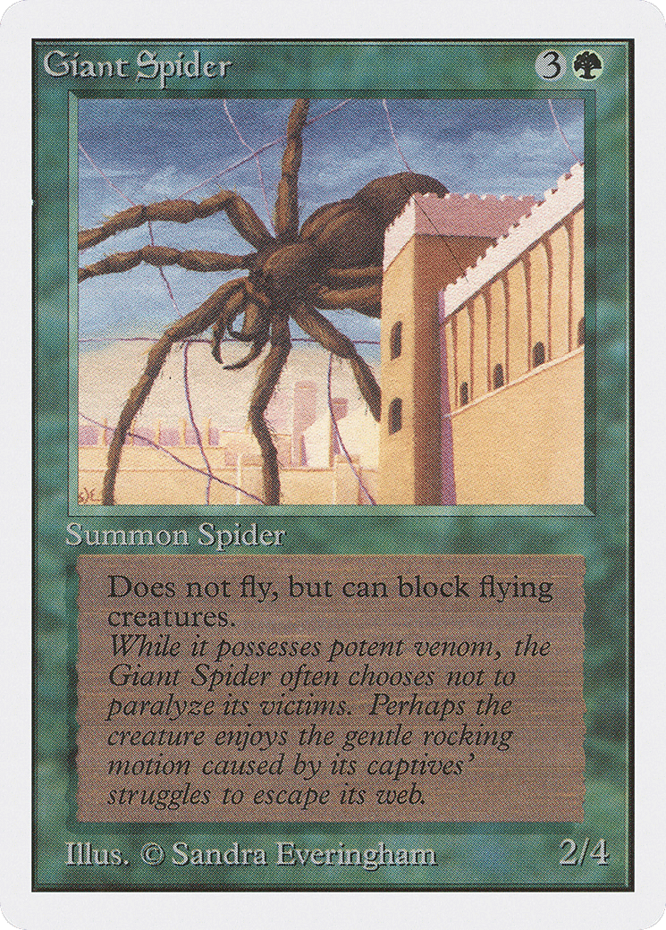 Giant Spider — Unlimited Edition — Magic: The Gathering