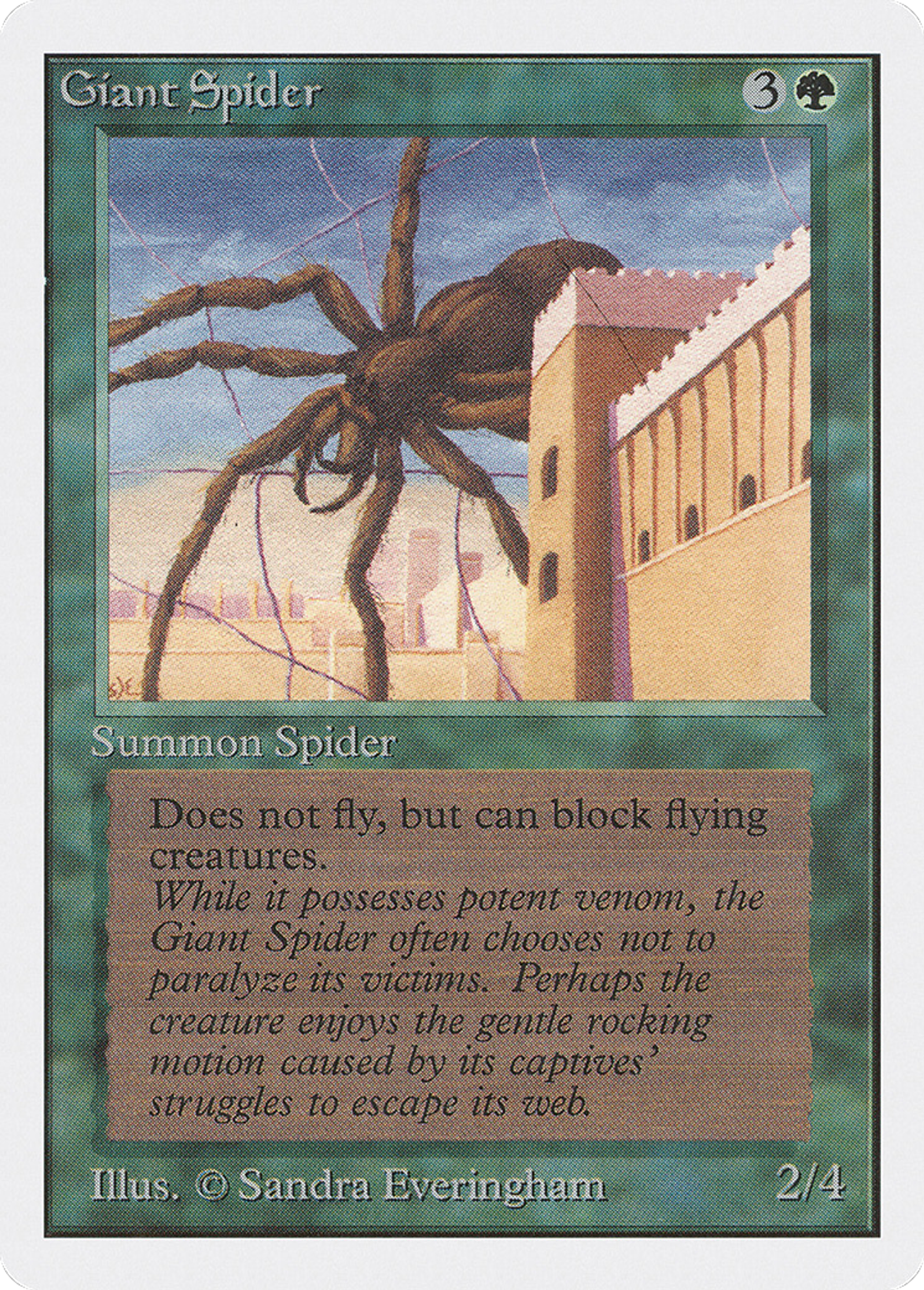 Giant Spider — Unlimited Edition — Magic: The Gathering