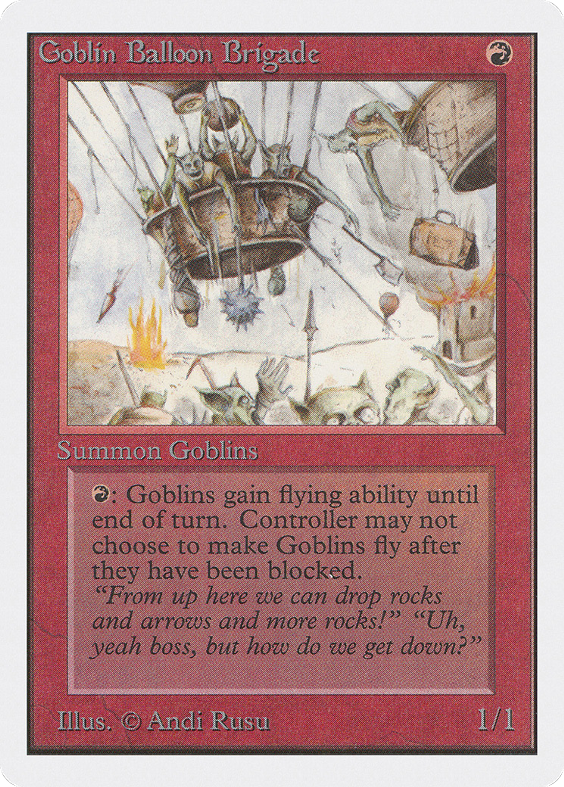 Goblin Balloon Brigade — Unlimited Edition — Magic: The Gathering