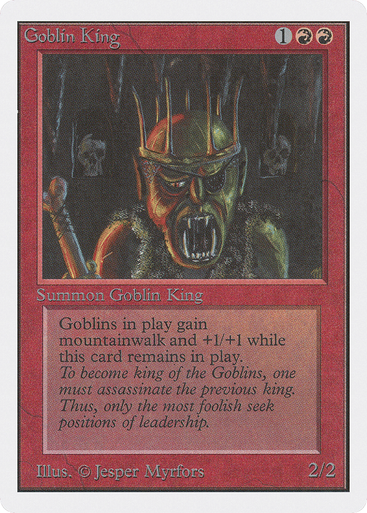 Goblin King — Unlimited Edition — Magic: The Gathering