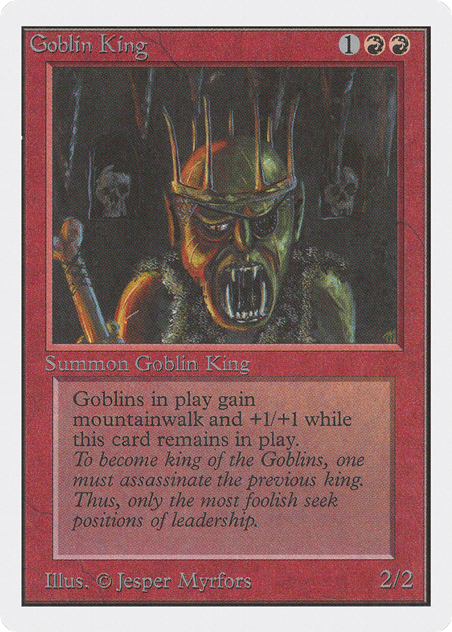 Goblin King — Unlimited Edition — Magic: The Gathering