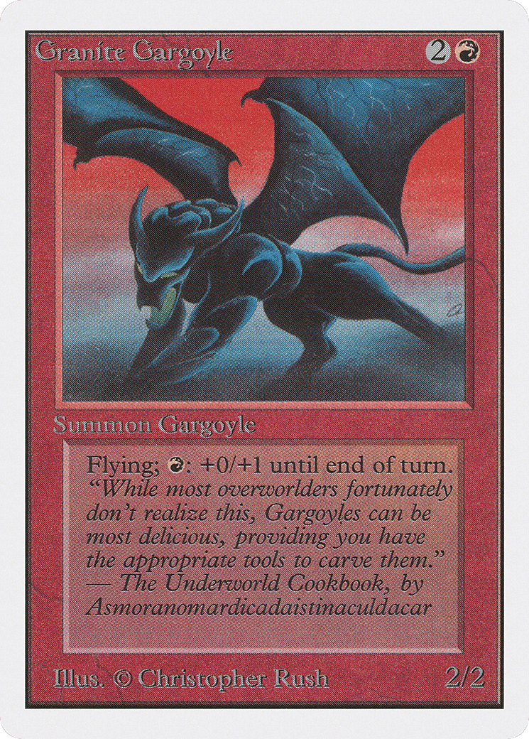 Granite Gargoyle — Unlimited Edition — Magic: The Gathering