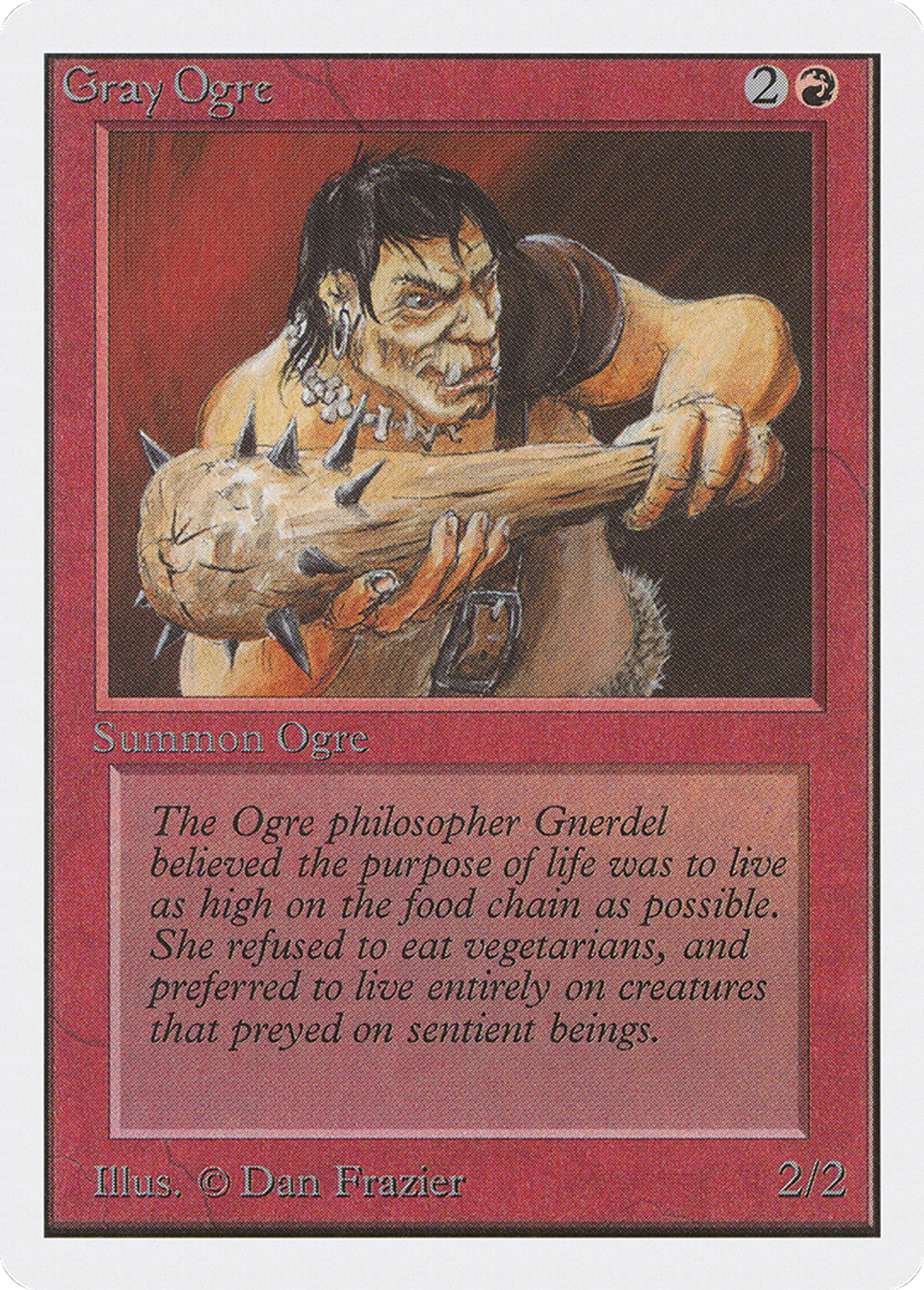 Gray Ogre — Unlimited Edition — Magic: The Gathering