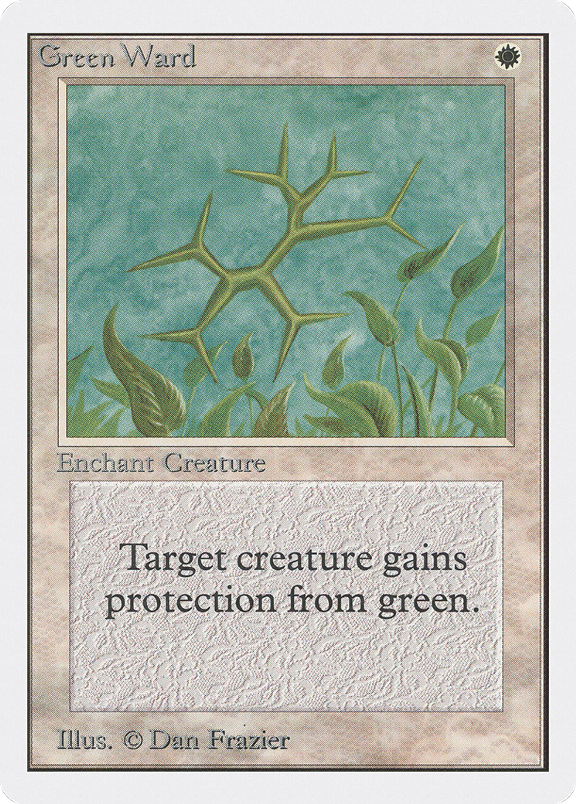 Green Ward — Unlimited Edition — Magic: The Gathering