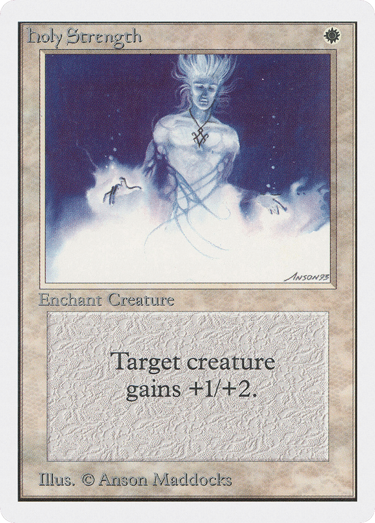 Holy Strength — Unlimited Edition — Magic: The Gathering